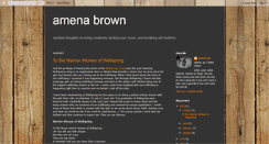 Desktop Screenshot of amenabrown.blogspot.com