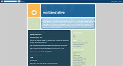 Desktop Screenshot of maitlandalive.blogspot.com