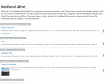 Tablet Screenshot of maitlandalive.blogspot.com