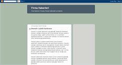 Desktop Screenshot of firmahaberleri.blogspot.com