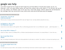 Tablet Screenshot of google-seo-help.blogspot.com