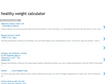 Tablet Screenshot of healthy-weight-calculator.blogspot.com