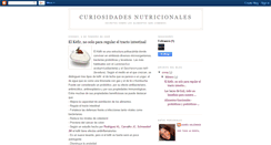 Desktop Screenshot of curiosidadesnutricionales.blogspot.com