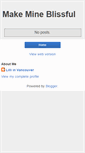 Mobile Screenshot of makemineblissful.blogspot.com