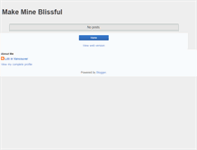 Tablet Screenshot of makemineblissful.blogspot.com