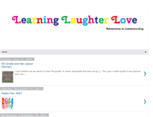 Tablet Screenshot of learninglaughterlove.blogspot.com