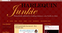 Desktop Screenshot of harlequinjunkie.blogspot.com