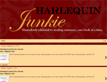 Tablet Screenshot of harlequinjunkie.blogspot.com