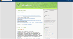 Desktop Screenshot of librarylessons.blogspot.com