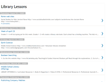 Tablet Screenshot of librarylessons.blogspot.com