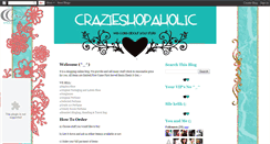 Desktop Screenshot of crazieshopaholic.blogspot.com