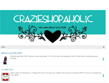 Tablet Screenshot of crazieshopaholic.blogspot.com