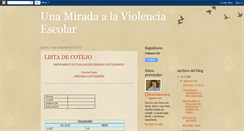 Desktop Screenshot of mirandoviolenciaescolar.blogspot.com