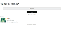 Tablet Screenshot of adayinberlin.blogspot.com