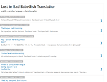 Tablet Screenshot of lostinbadbabelfishtranslation.blogspot.com