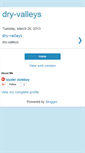 Mobile Screenshot of dry-valleys.blogspot.com