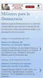 Mobile Screenshot of militaresparalademocracia.blogspot.com