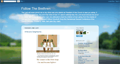 Desktop Screenshot of followthebrethren.blogspot.com