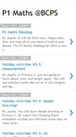 Mobile Screenshot of p1bcpsmaths.blogspot.com