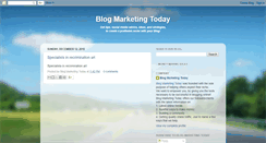 Desktop Screenshot of marketingyourblogtoday.blogspot.com