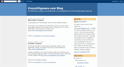 Desktop Screenshot of crazy4jigsaws.blogspot.com