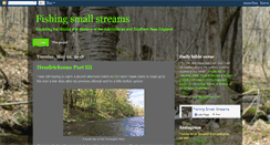 Desktop Screenshot of fishingsmallstreams.blogspot.com