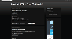 Desktop Screenshot of hackmyfps.blogspot.com