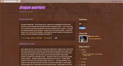 Desktop Screenshot of dragonwarriorladies.blogspot.com
