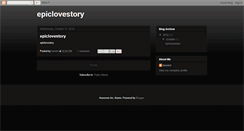 Desktop Screenshot of epiclovestory.blogspot.com