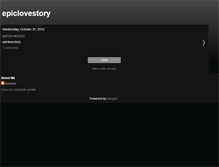 Tablet Screenshot of epiclovestory.blogspot.com