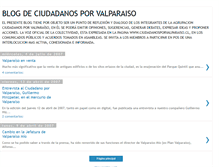 Tablet Screenshot of ciudadanosporvalparaiso.blogspot.com