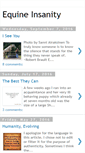 Mobile Screenshot of equineinsanity.blogspot.com