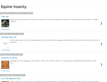 Tablet Screenshot of equineinsanity.blogspot.com