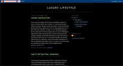 Desktop Screenshot of luxury-lifestyle.blogspot.com