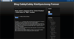 Desktop Screenshot of kimhyunjoongcabbykoreaentertainment.blogspot.com