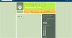 Desktop Screenshot of esperimentivideo.blogspot.com