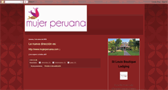 Desktop Screenshot of mujerperuana.blogspot.com