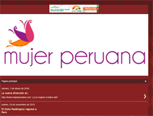 Tablet Screenshot of mujerperuana.blogspot.com