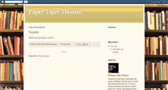 Desktop Screenshot of papertigertheatre.blogspot.com