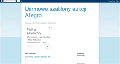 Desktop Screenshot of darmowe-szablony-allegro.blogspot.com