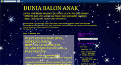 Desktop Screenshot of duniabalonanak.blogspot.com