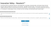 Tablet Screenshot of innovationvalleynano.blogspot.com