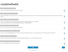 Tablet Screenshot of crystalmethodist.blogspot.com