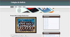 Desktop Screenshot of colegiosdebolivia.blogspot.com