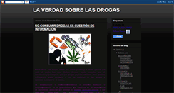 Desktop Screenshot of laverdadsobrelasdrogas.blogspot.com