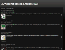 Tablet Screenshot of laverdadsobrelasdrogas.blogspot.com