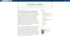 Desktop Screenshot of governinggreen.blogspot.com