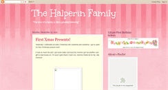 Desktop Screenshot of halperinfamily.blogspot.com