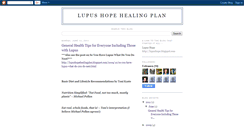 Desktop Screenshot of lupushopehealingplan.blogspot.com