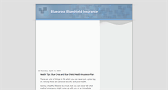 Desktop Screenshot of bluecross-blueshield-insurance.blogspot.com